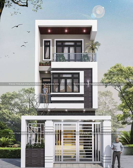 Những mẫu nhà ống 3 tầng đẹp phù hợp với mọi gia đình, Thiết kế nhà đẹp ở Hồ Chí Minh Thiết kế nhà đẹp ở Hồ Chí Minh