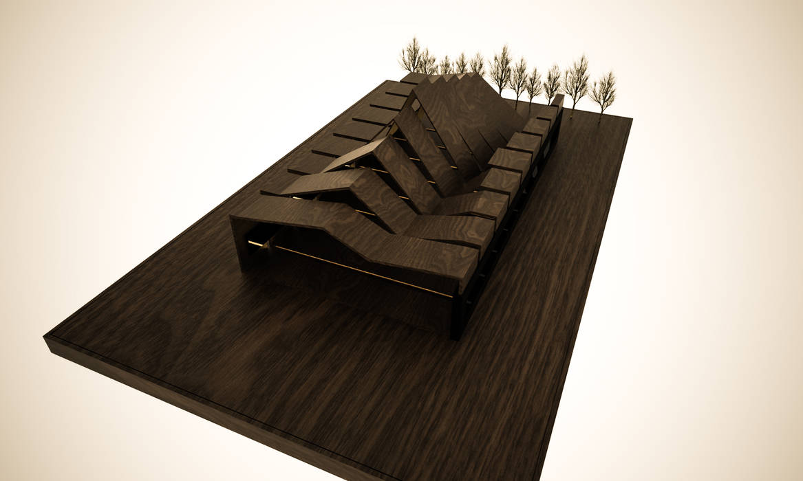 Roofing, 3D Render 3D Render Atap Kayu Wood effect