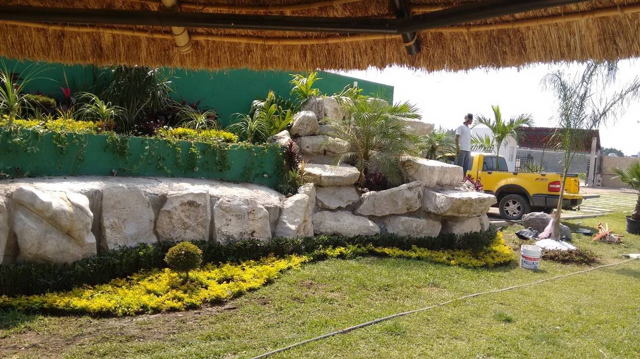 Remodelacion asilo Cuernavaca Morelos , VIVERO LA FLOR DE MORELOS VIVERO LA FLOR DE MORELOS Antejardines