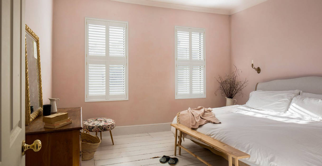 Minimal on Content But Huge on Style, Plantation Shutters Ltd Plantation Shutters Ltd Kamar tidur kecil MDF White