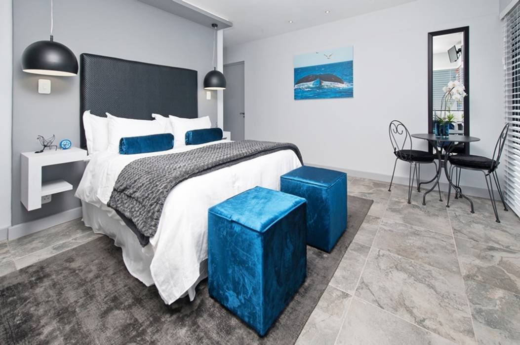 New Build Guest House de Kelders, Overberg Interiors Overberg Interiors Modern style bedroom