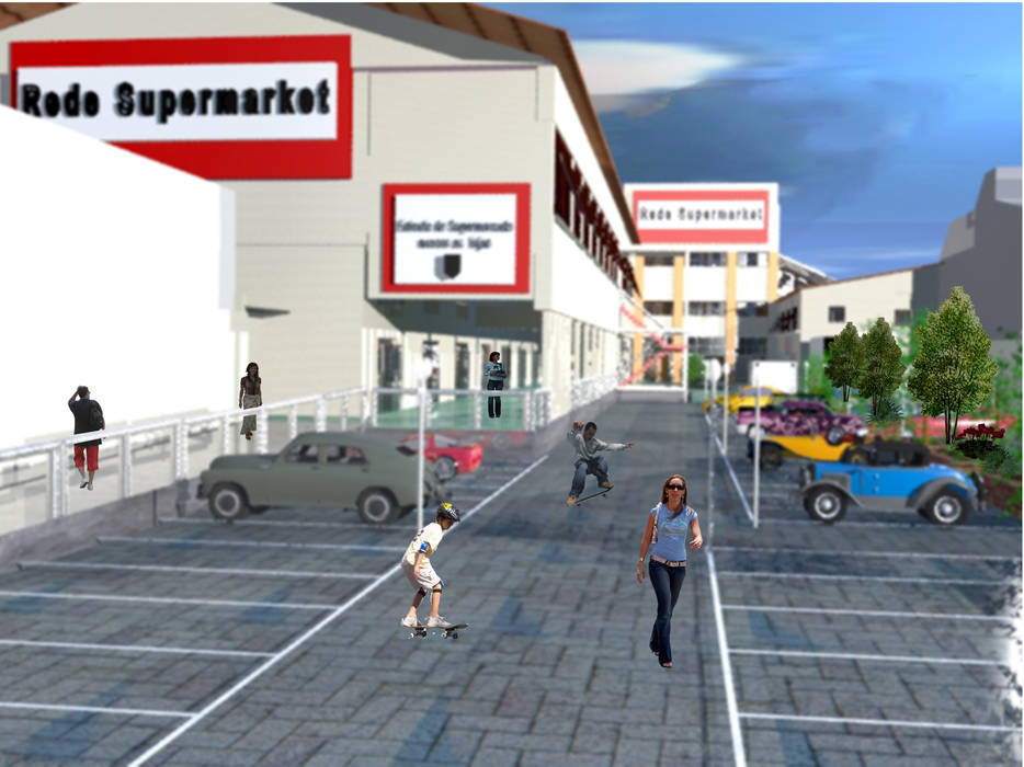 Projeto Supermercado Rede Supermarket, DESIGN CENTER ARQUITETURA-ESCRITÓRIO VIRTUAL DE PROFISSIONAL LIBERAL DESIGN CENTER ARQUITETURA-ESCRITÓRIO VIRTUAL DE PROFISSIONAL LIBERAL Espaços comerciais Espaços comerciais