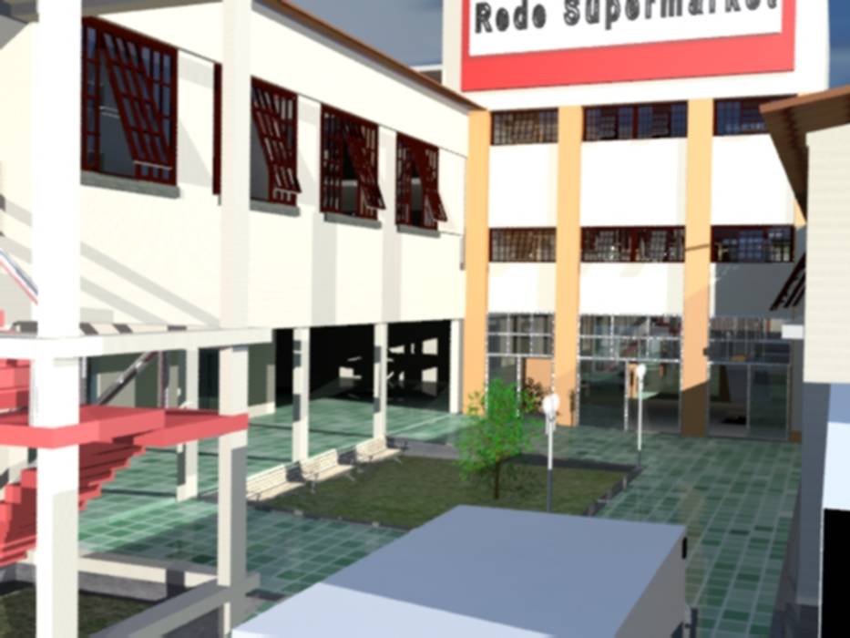 Projeto Supermercado Rede Supermarket, DESIGN CENTER ARQUITETURA-ESCRITÓRIO VIRTUAL DE PROFISSIONAL LIBERAL DESIGN CENTER ARQUITETURA-ESCRITÓRIO VIRTUAL DE PROFISSIONAL LIBERAL Espaços comerciais Espaços comerciais