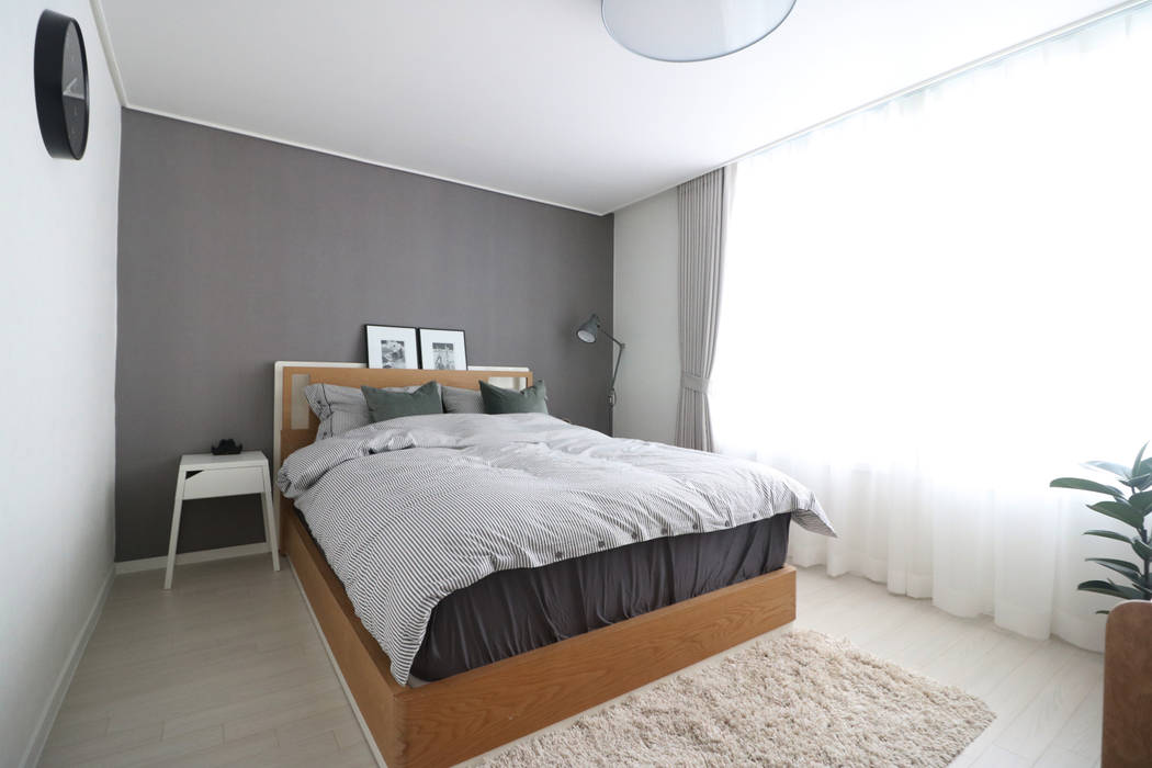 마포 24평 아파트 리모델링, 스튜디오쏭 (STUDIO SSONG) 스튜디오쏭 (STUDIO SSONG) Modern style bedroom