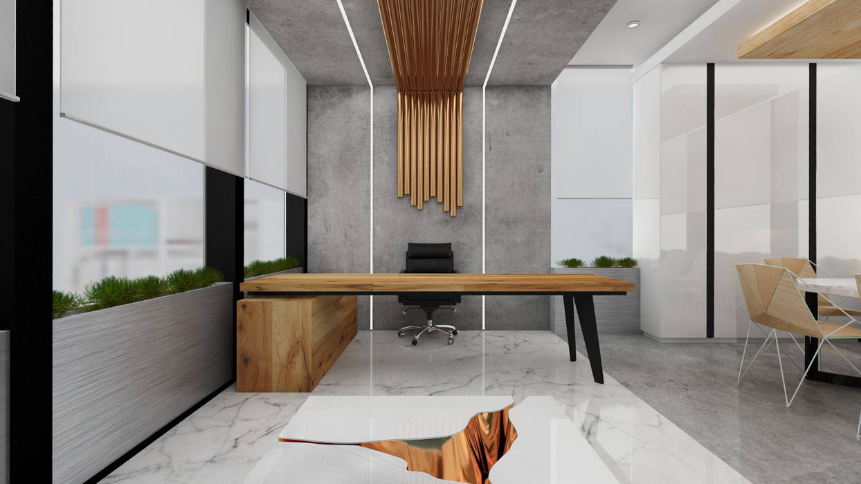 NSH Line Office, Deev Design Deev Design Commercial spaces Copper/Bronze/Brass Offices & stores