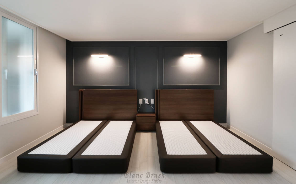 분당 정든마을 동아아파트 1단지 59평 인테리어, 블랑브러쉬 블랑브러쉬 Modern style bedroom