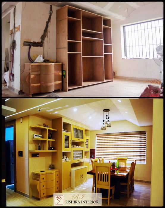 Dining Room designs: modern by Rishika Interior & Developer (p) Ltd.,Modern