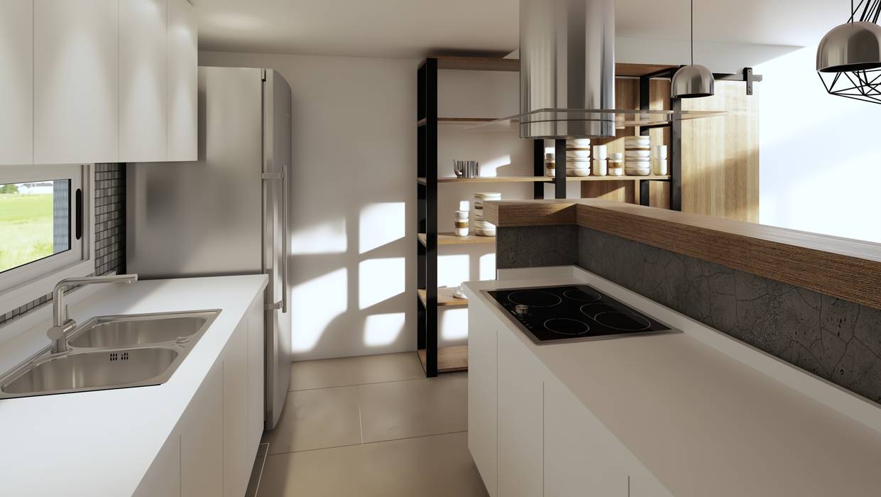 Reforma cocina comedor, laura zilinski arquitecta laura zilinski arquitecta ครัวสำเร็จรูป