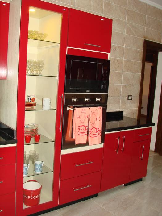 Kitchens, m furniture - moshir abdallah m furniture - moshir abdallah Modern kitchen Wood-Plastic Composite Cabinets & shelves