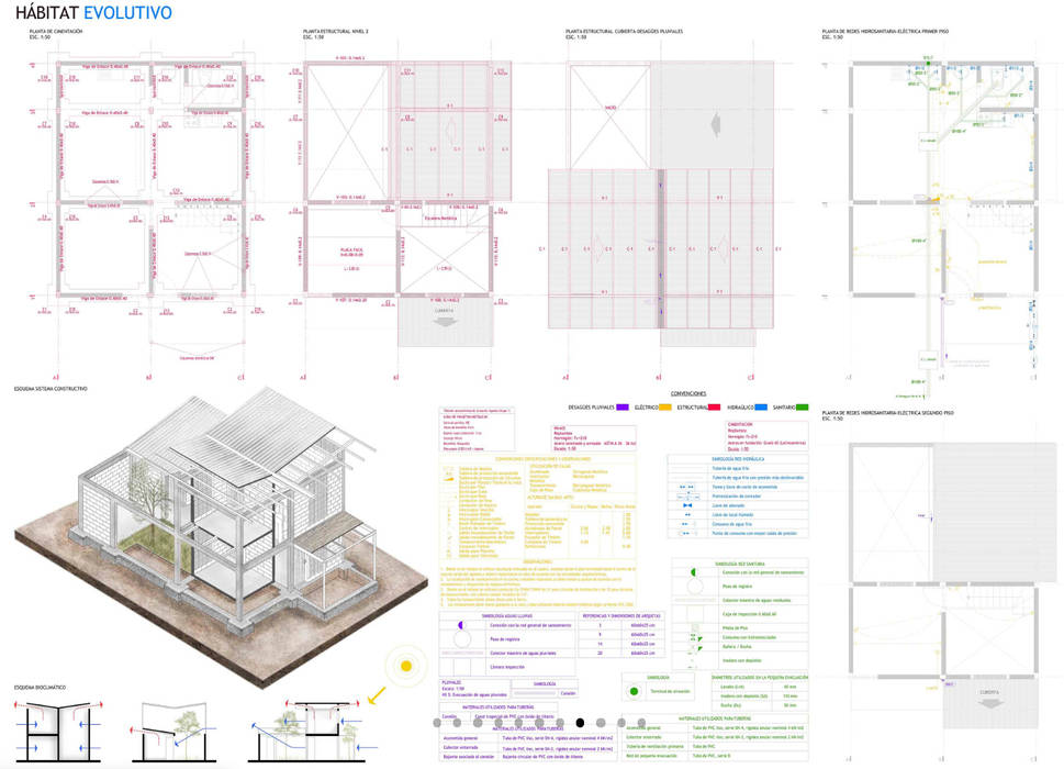 Vivienda Social Progresiva Cartagena, Hábitat Evolutivo., CONTRAPUNTO TALLER DE ARQUITECTURA CONTRAPUNTO TALLER DE ARQUITECTURA Multi-Family house