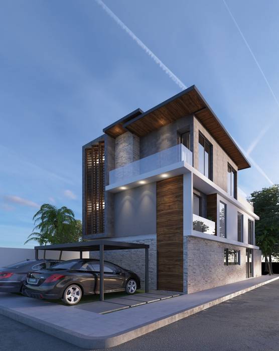 Residencia KA’AN , LARQ Arquitectura y Diseño LARQ Arquitectura y Diseño Dom pasywny Drewno O efekcie drewna