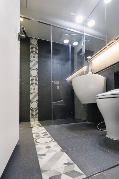 분당 금곡동 청솔마을 대원아파트 인테리어, 블랑브러쉬 블랑브러쉬 Modern style bathrooms