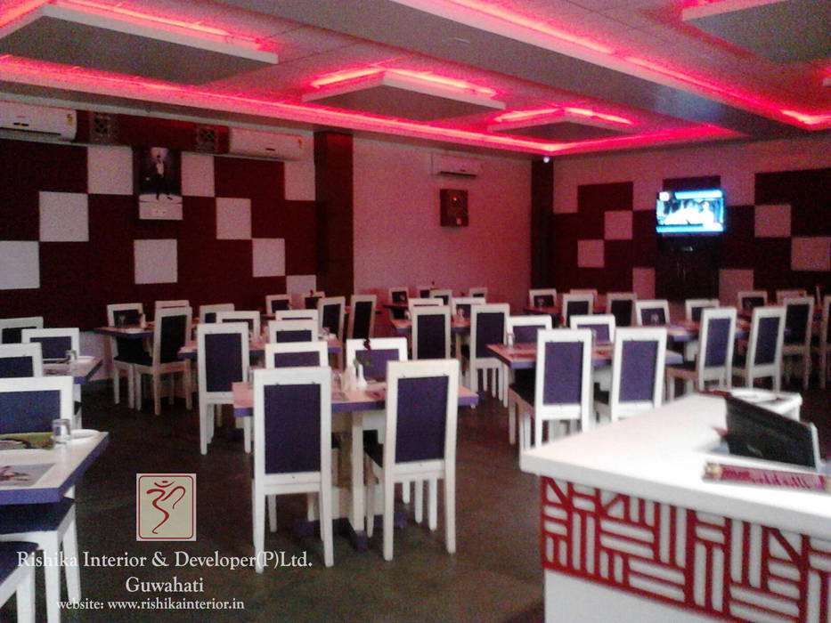 seating arrangement Rishika Interior & Developer (p) Ltd. Commercial spaces Gastronomy