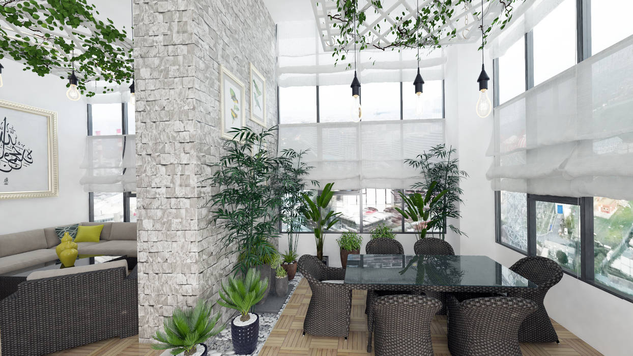 homify Tropical style conservatory