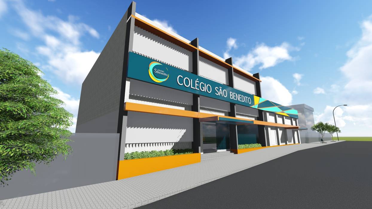 Colégio São Benedito 88 Arquitetura Espaços comerciais Escolas