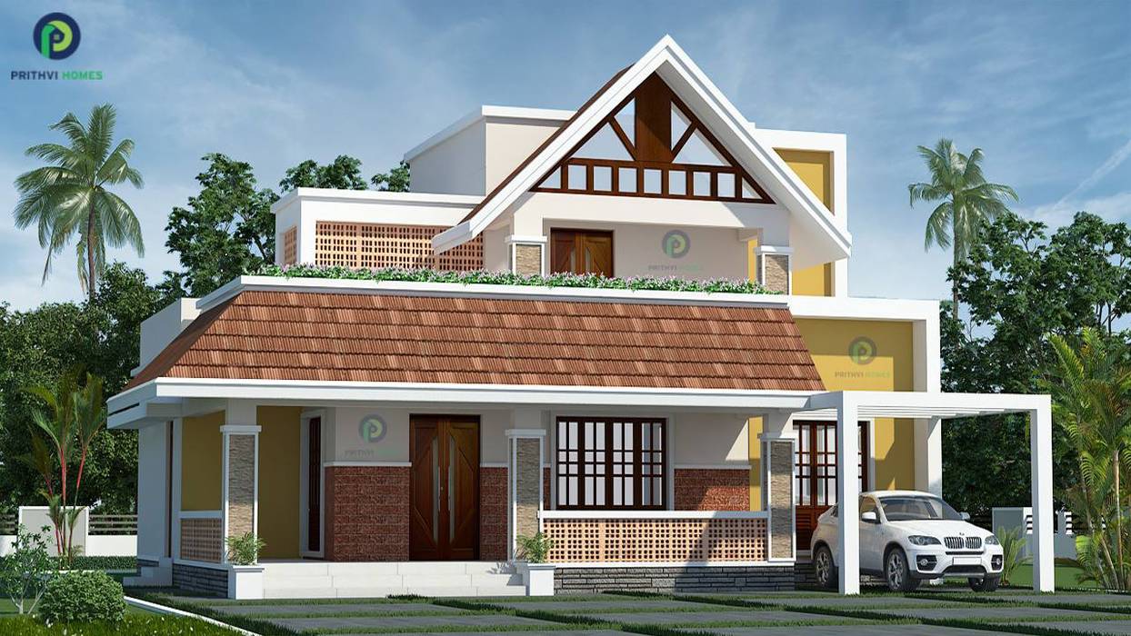 Leading house builders thrissur, Prithvi Homes Prithvi Homes Balcony