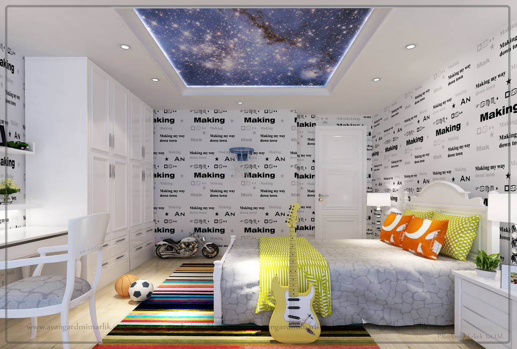 Çocuk yatak odası avangard mimarlık modern homify