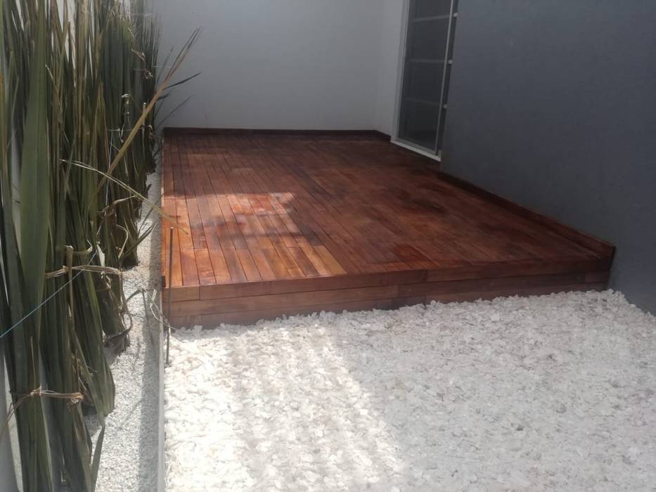 Deck madera sólida y WPC, Manintex Pisos Manintex Pisos Jardin zen Bois Effet bois