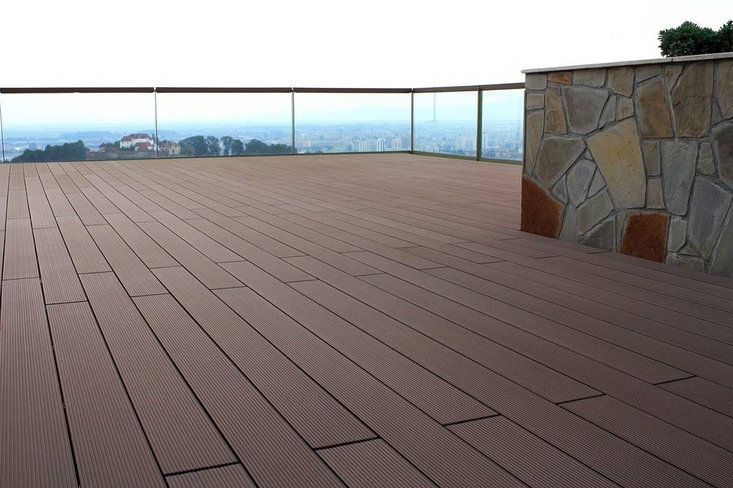 Deck madera sólida y WPC, Manintex Pisos Manintex Pisos Balcony Wood-Plastic Composite