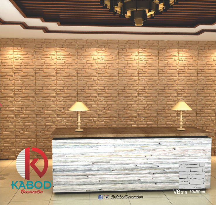 PAREDES 3D, KABOD DECORACION KABOD DECORACION Paredes y pisos de estilo moderno