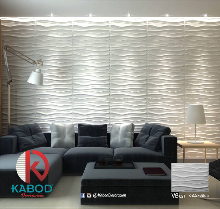 PAREDES 3D, KABOD DECORACION KABOD DECORACION Modern walls & floors