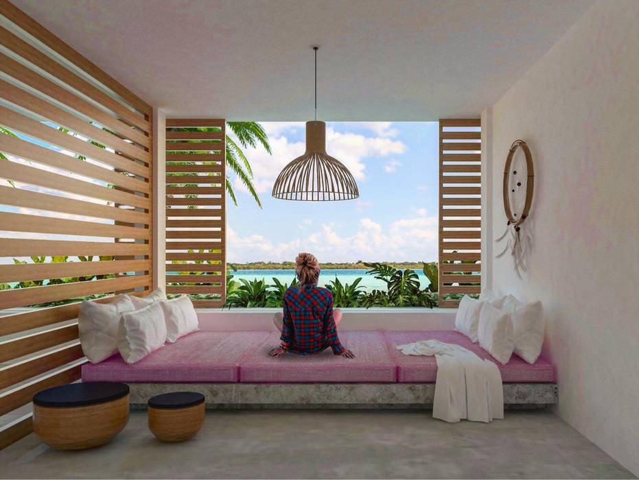 Casa Maravilla, Bacalar, Quintana Roo., Manuel Aguilar Arquitecto Manuel Aguilar Arquitecto Gewerbeflächen Hotels