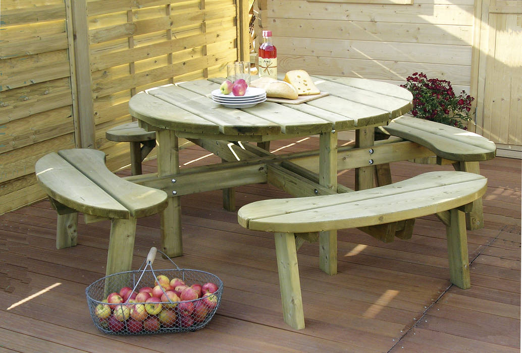 TAVOLI PICNIC, ONLYWOOD ONLYWOOD Classic style garden Wood Wood effect Furniture