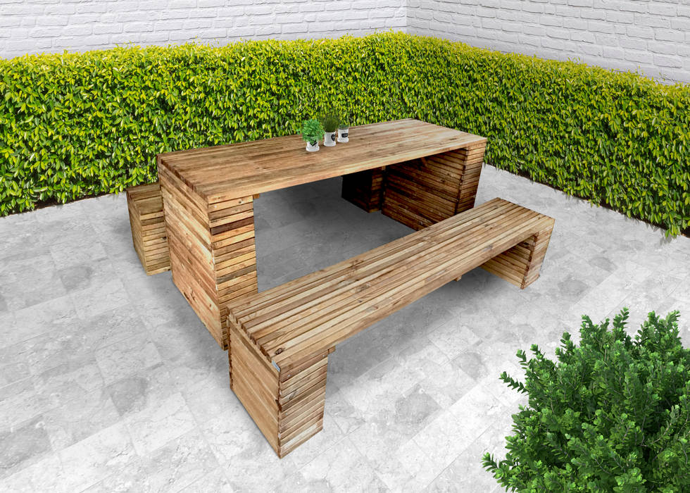 TAVOLI PICNIC, ONLYWOOD ONLYWOOD Classic style garden Wood Wood effect Furniture