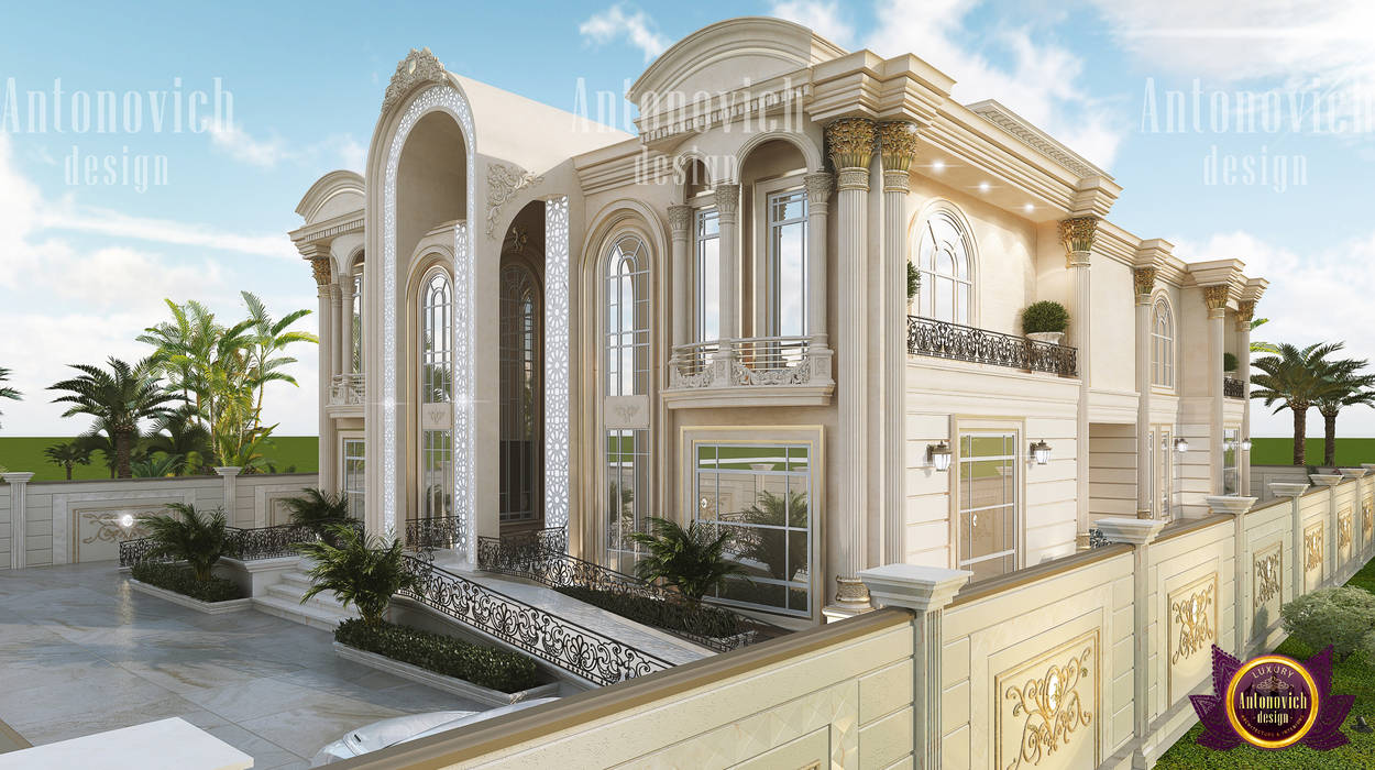 Exterior Elegant Design With Neoclassic touch, Luxury Antonovich Design Luxury Antonovich Design