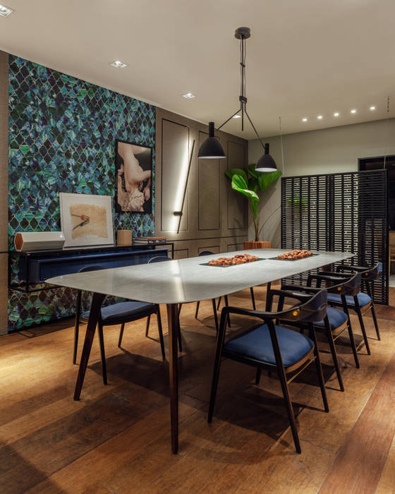 A Sala de Jantar, Johnny Thomsen Arquitetura e Design Johnny Thomsen Arquitetura e Design Modern dining room