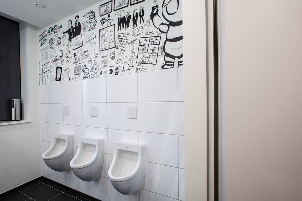 Toiletten Kunst Kaldma Interiors - Interior Design aus Karlsruhe Gewerbeflächen WC-Räume,Sanitärräume,Toilette,Kreativ,Open Space,Google Office,Bürogebäude
