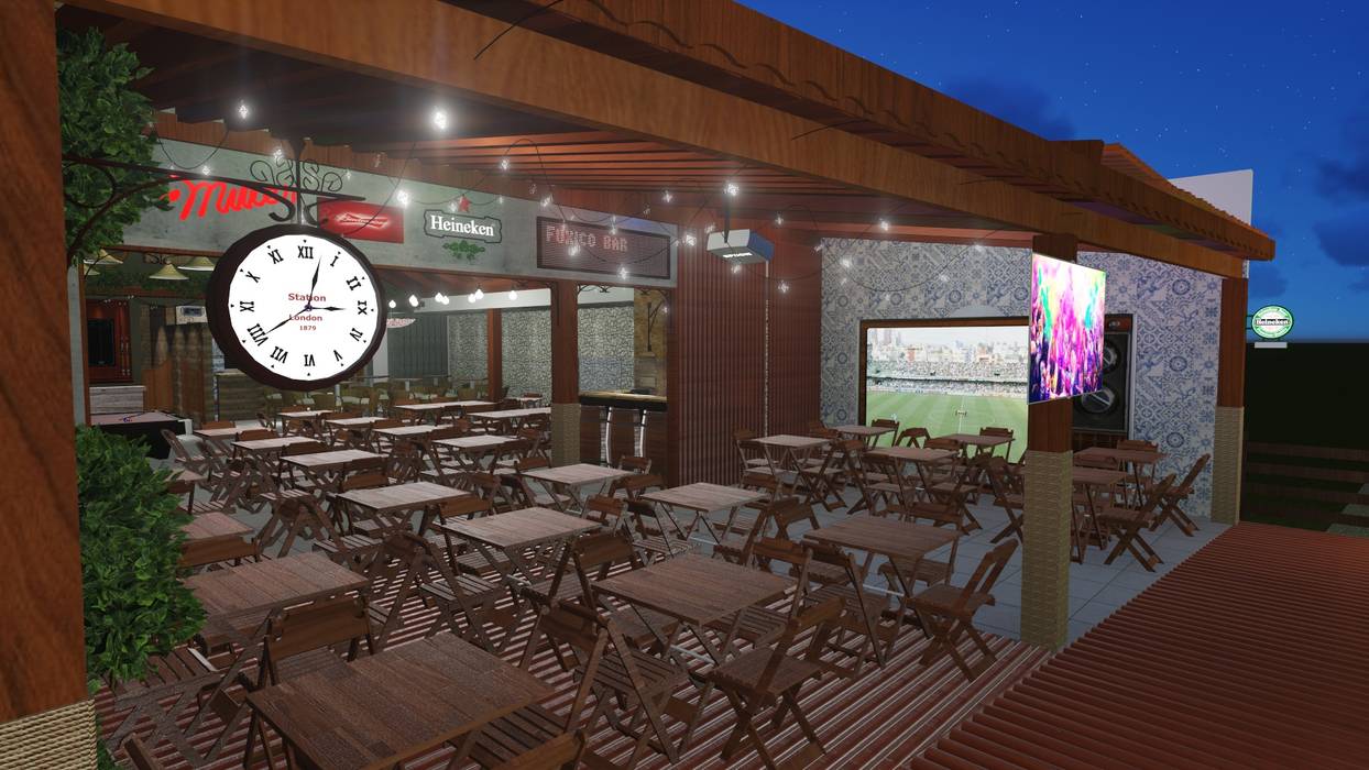 Fuxico Bar - Limeira/SP, 88 Arquitetura 88 Arquitetura مساحات تجارية بار/ ملهى ليلي