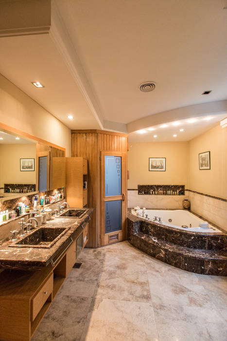 Casa CNSD, Luis Barberis Arquitectos Luis Barberis Arquitectos Eclectic style bathroom Marble