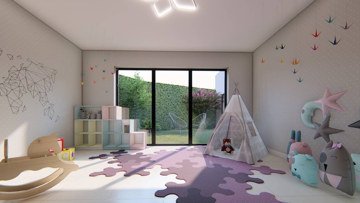 Casa MPSA, Luis Barberis Arquitectos Luis Barberis Arquitectos Dormitorios infantiles minimalistas