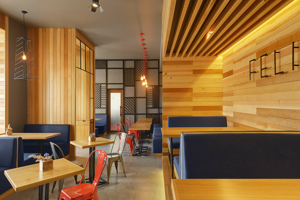 FELICITA' city cafe, YUDIN Design YUDIN Design Espaços comerciais Bares e clubes