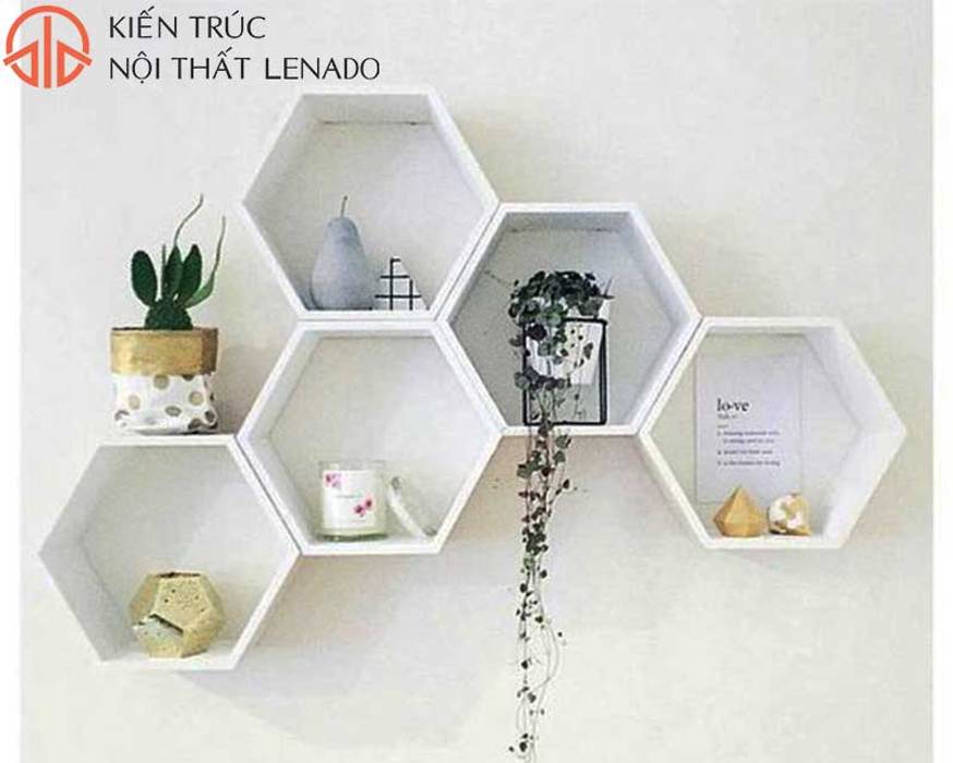 Kệ sách treo tường màu trắng dành cho không gian nhỏ , Kiến trúc và nội thất Lenado Kiến trúc và nội thất Lenado Modern Living Room MDF Shelves