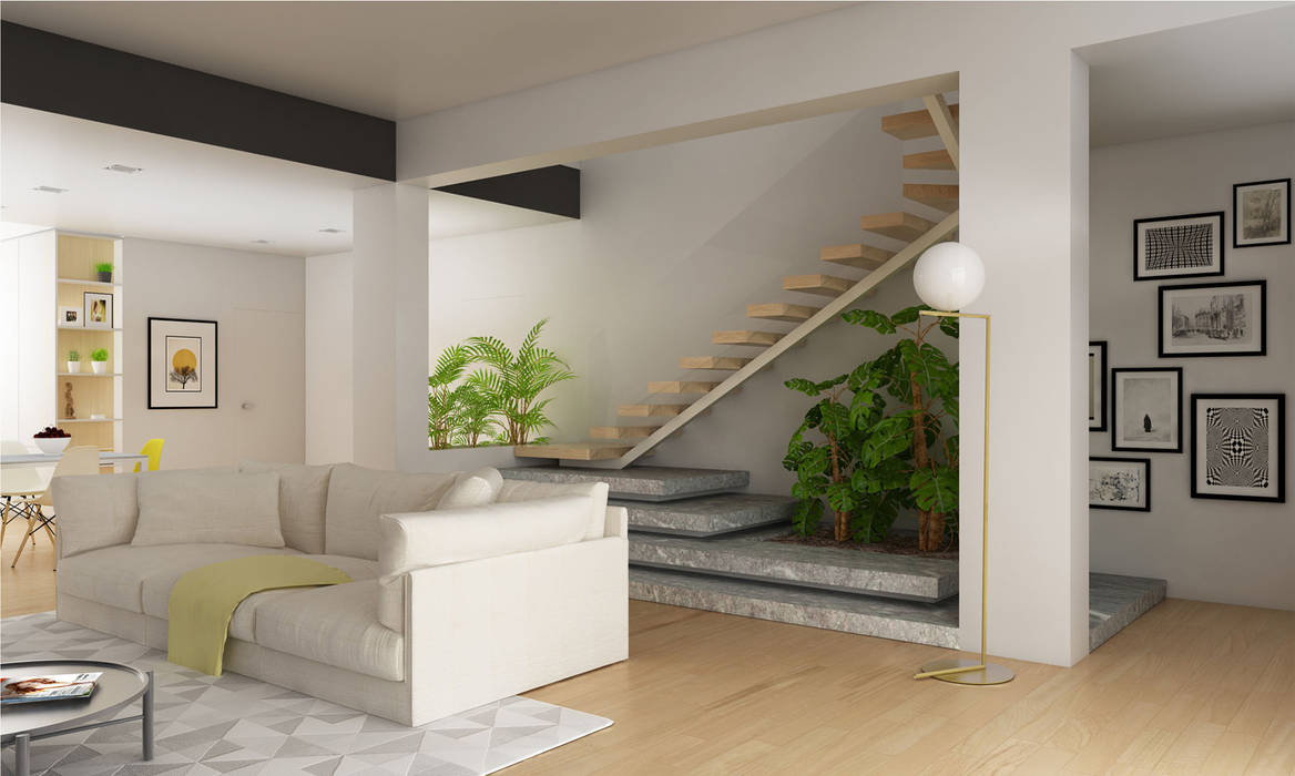 Ristrutturazione Appartamento Privato, 3bcuboarchitetti 3bcuboarchitetti Stairs