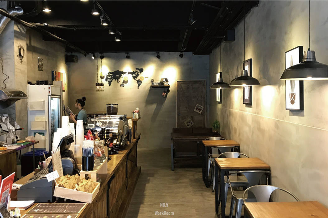 中壢中央路老窩咖啡, NO5WorkRoom NO5WorkRoom Commercial spaces Gastronomy