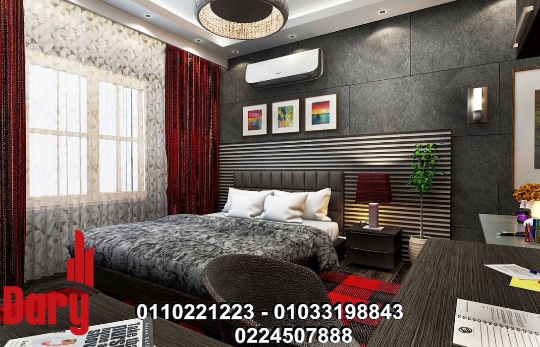 دارى للديكورات زالتشطيبات, دارى للديكورات والتشطيبات دارى للديكورات والتشطيبات Modern Bedroom