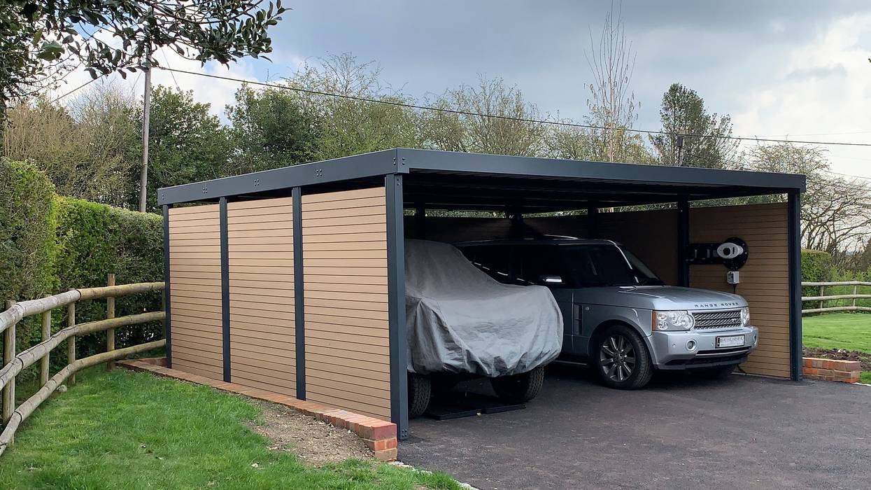 Double carport for Classic Car Enthusiast wearemodern limited Carport Iron/Steel