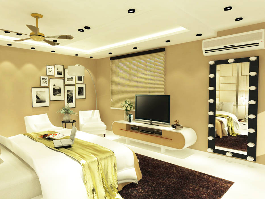 Residence (Interior Project), Inaraa Designs Inaraa Designs Moderne Schlafzimmer Accessoires und Dekoration