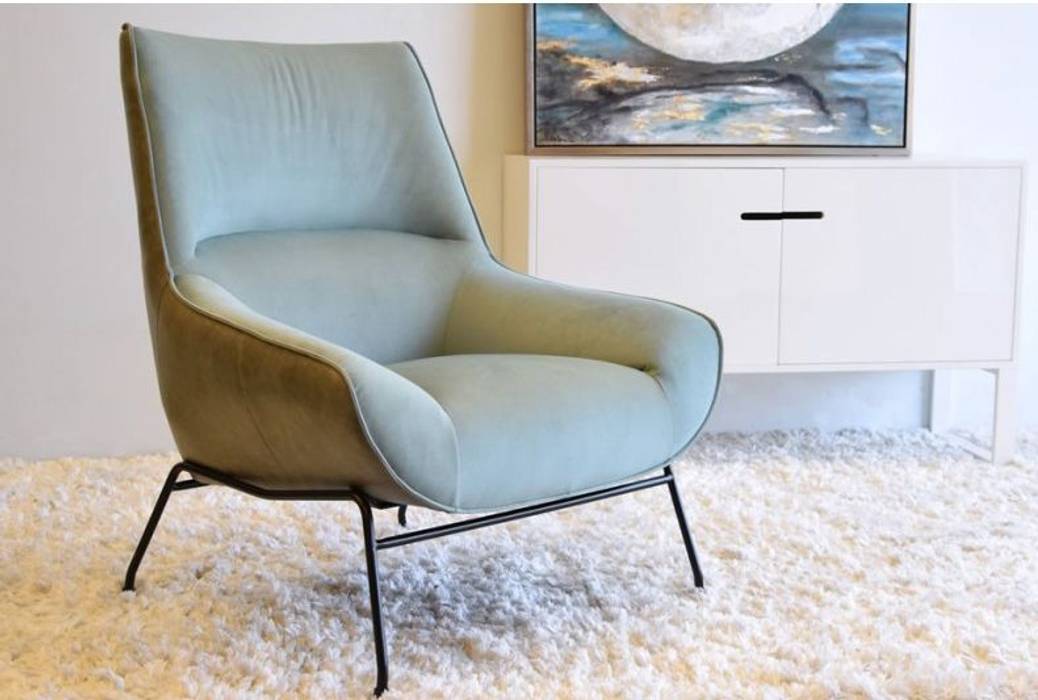 Cadeirão moderno Modern armchair DOMICIO https://www.intense-mobiliario.com/pt/cadeiroes-poltronas/20303-cadeirao-domicio.html, Intense mobiliário e interiores Intense mobiliário e interiores Modern Living Room Sofas & armchairs