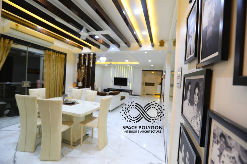 Dining Room Space Polygon Modern Dining Room