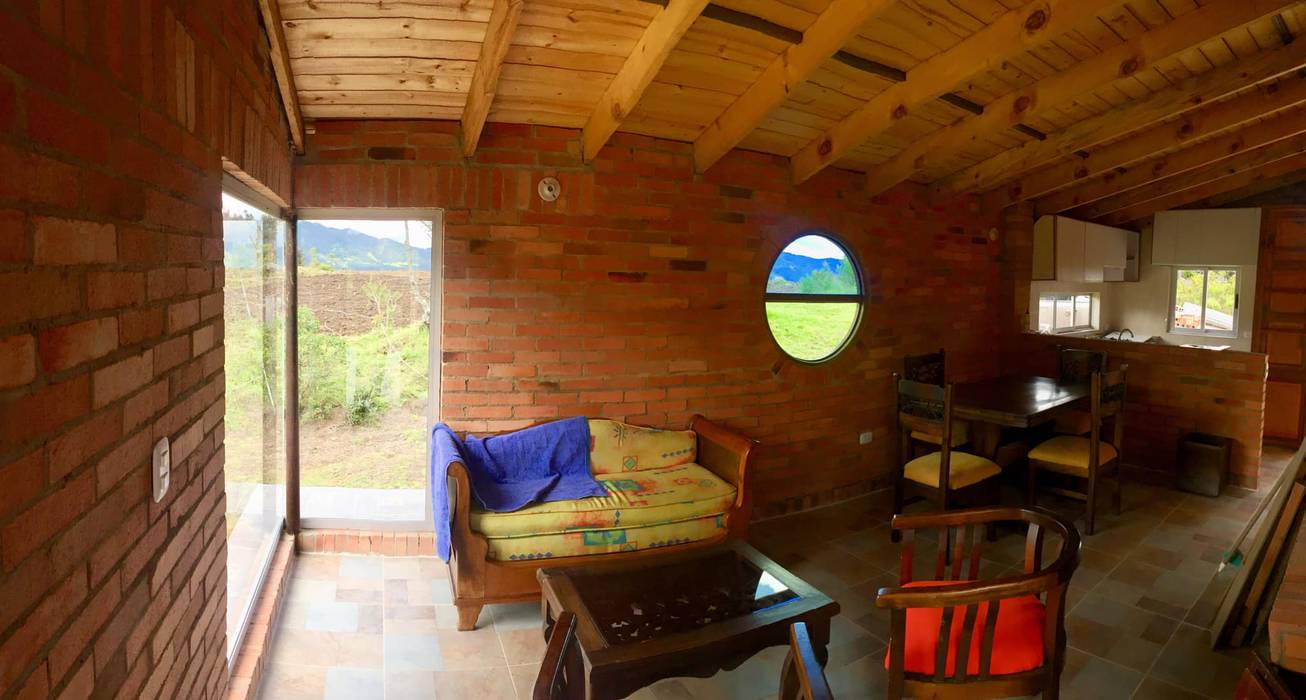 Proyecto casa de descanso Simijaca - Cundinamarca, Lopez Robayo Arquitectos Lopez Robayo Arquitectos Living room