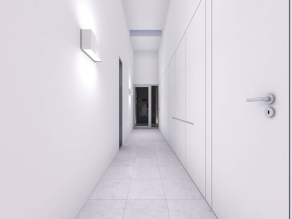 Interiores Hall homify Corredores, halls e escadas minimalistas