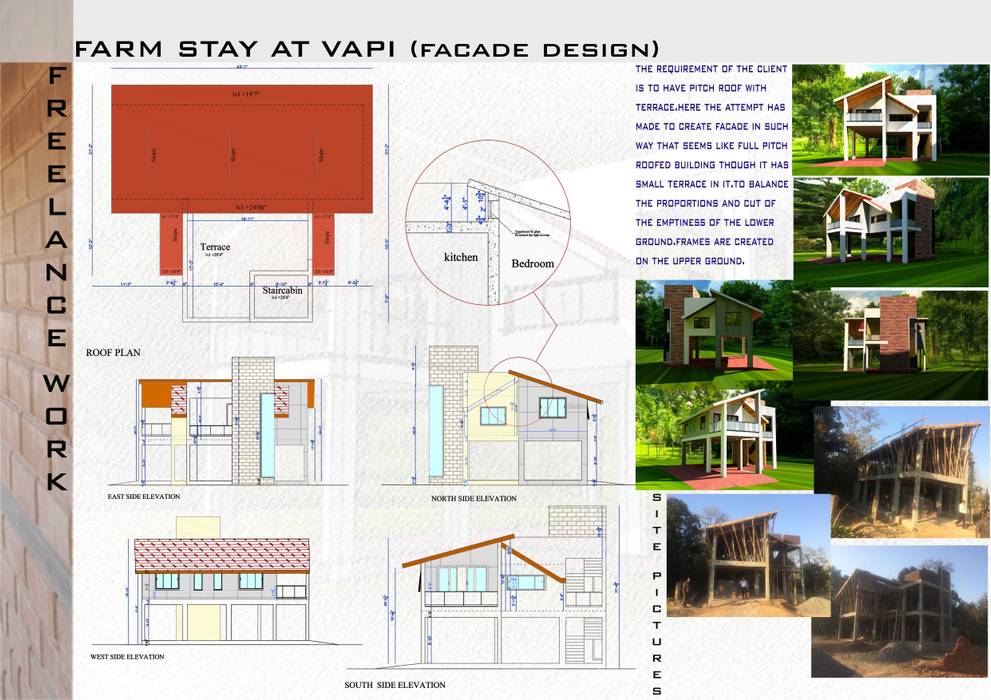 Facade design for farm stay, Studio Arcave Studio Arcave Bungalows Ladrillos