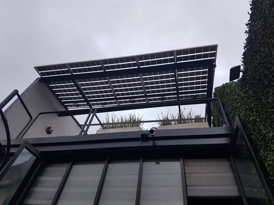 Sistema solar de interconexión a CFE con paneles traslúcidos., Vumen mx Vumen mx Roof