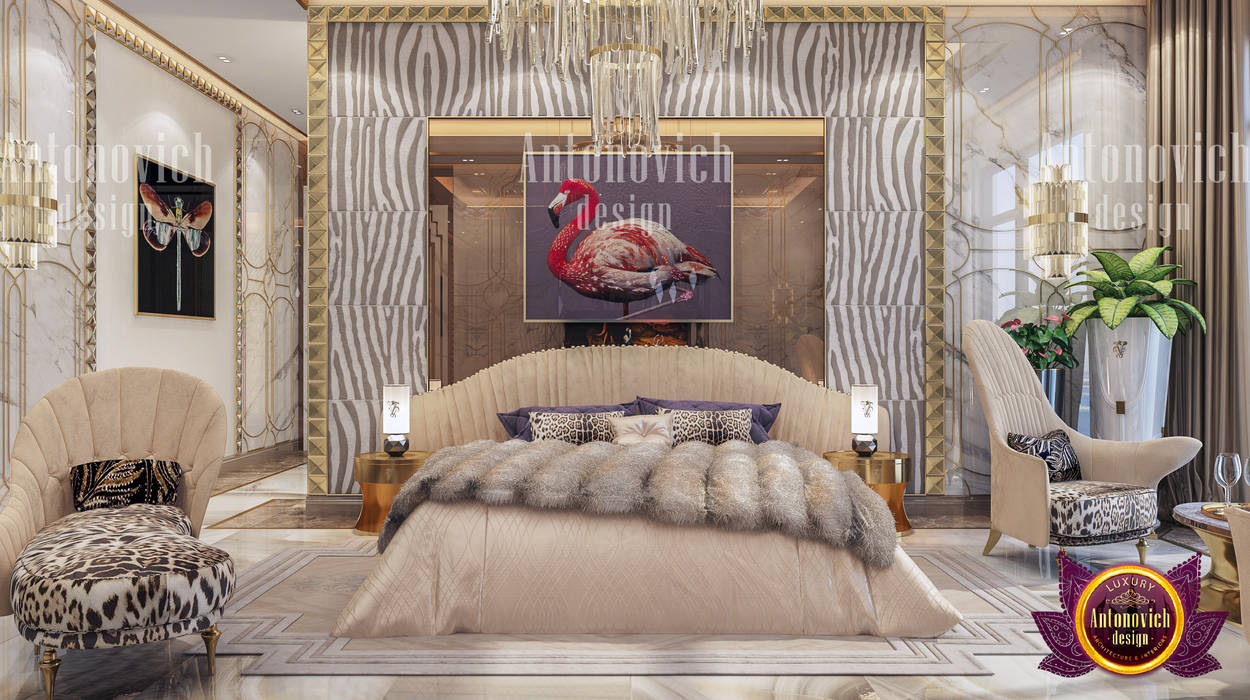 Bedroom With Safari Theme, Luxury Antonovich Design Luxury Antonovich Design