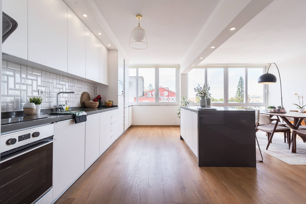 Rima Design - Cozinha e sala Cozinhas escandinavas por Rima Design Escandinavo