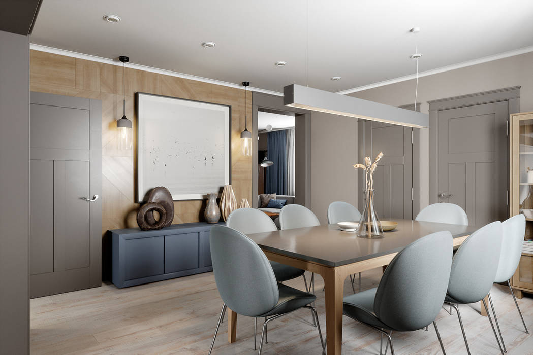 Render de Arquitectura Comedor Proyecto 3D Valencia Renders Animaciones 3D Infografias Online